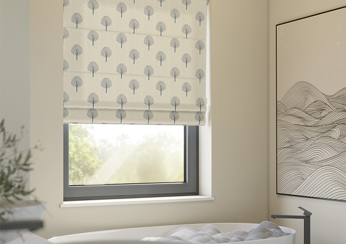 Emily Bond Yew Tree, Navy - Roman Blind - Image 5